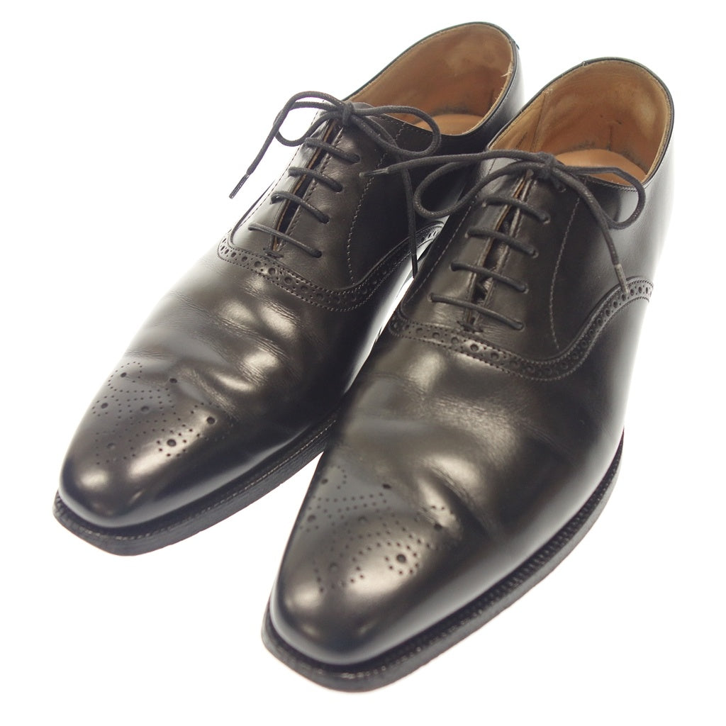 【CROCKETT&JONES】クロケット&ジョーンズ エッジウェア EDGWARE オックスフォードシューズ カーフ ブラック サイズ UK8E 348ラスト