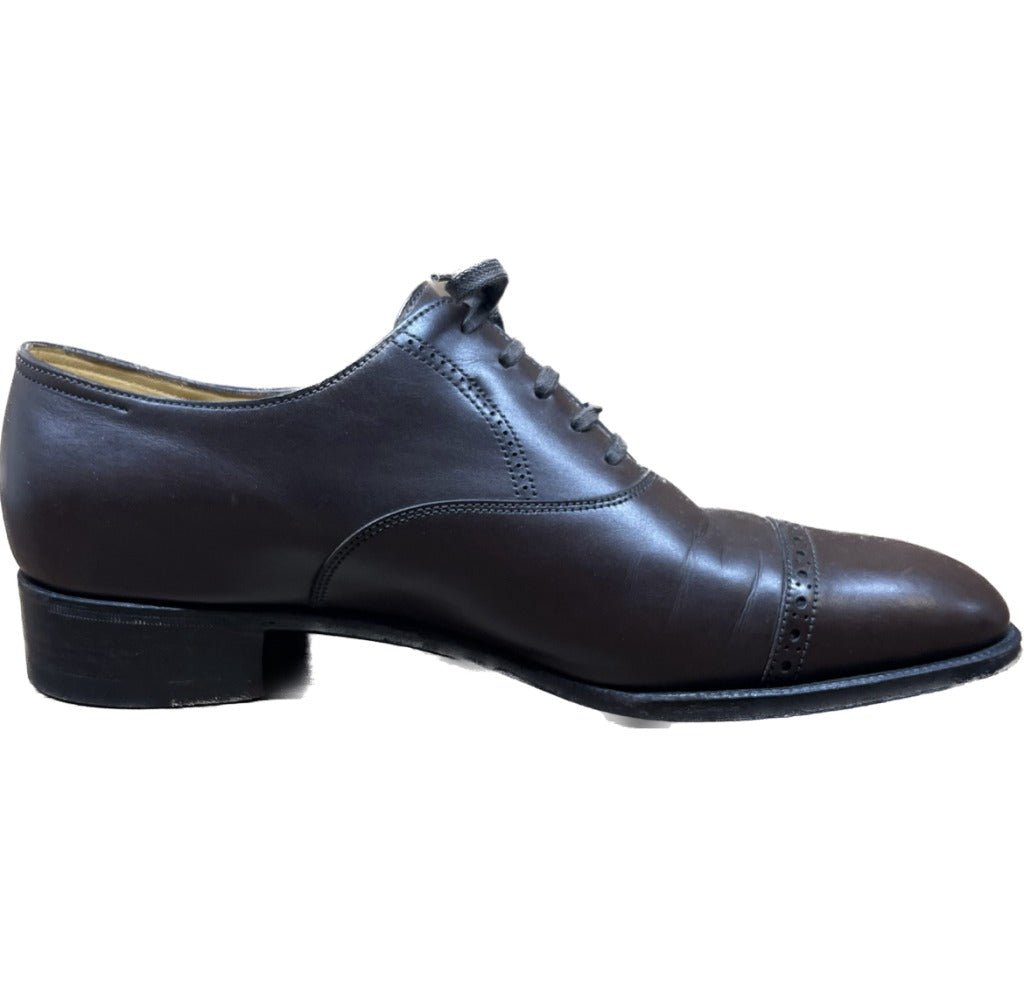 【JOHN LOBB】ジョンロブ フィリップⅡ パンチドキャップトゥ カーフ ブラウン サイズ UK5.5E 7000ラスト