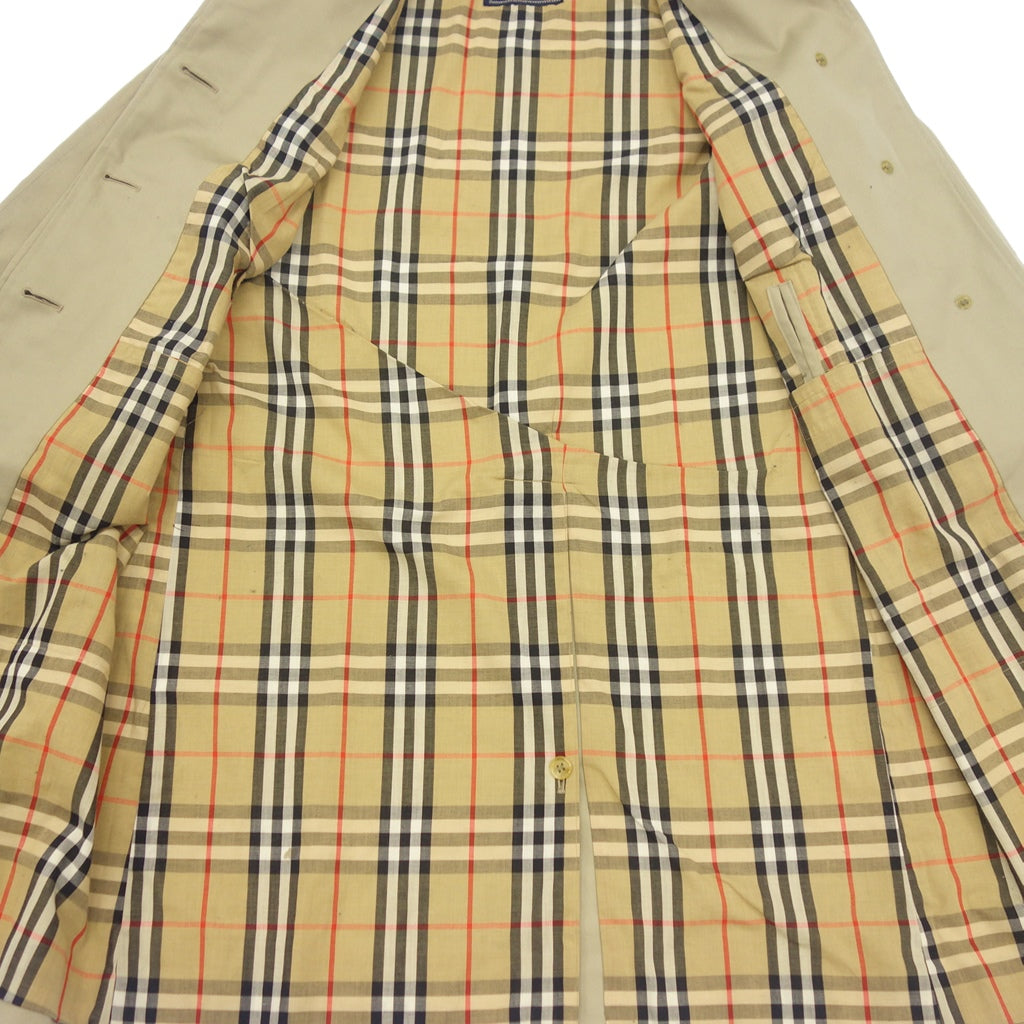 【Burberry’s】バーバリー 80年代 イングランド製 バルカラーコート ベージュ レディース サイズ不明