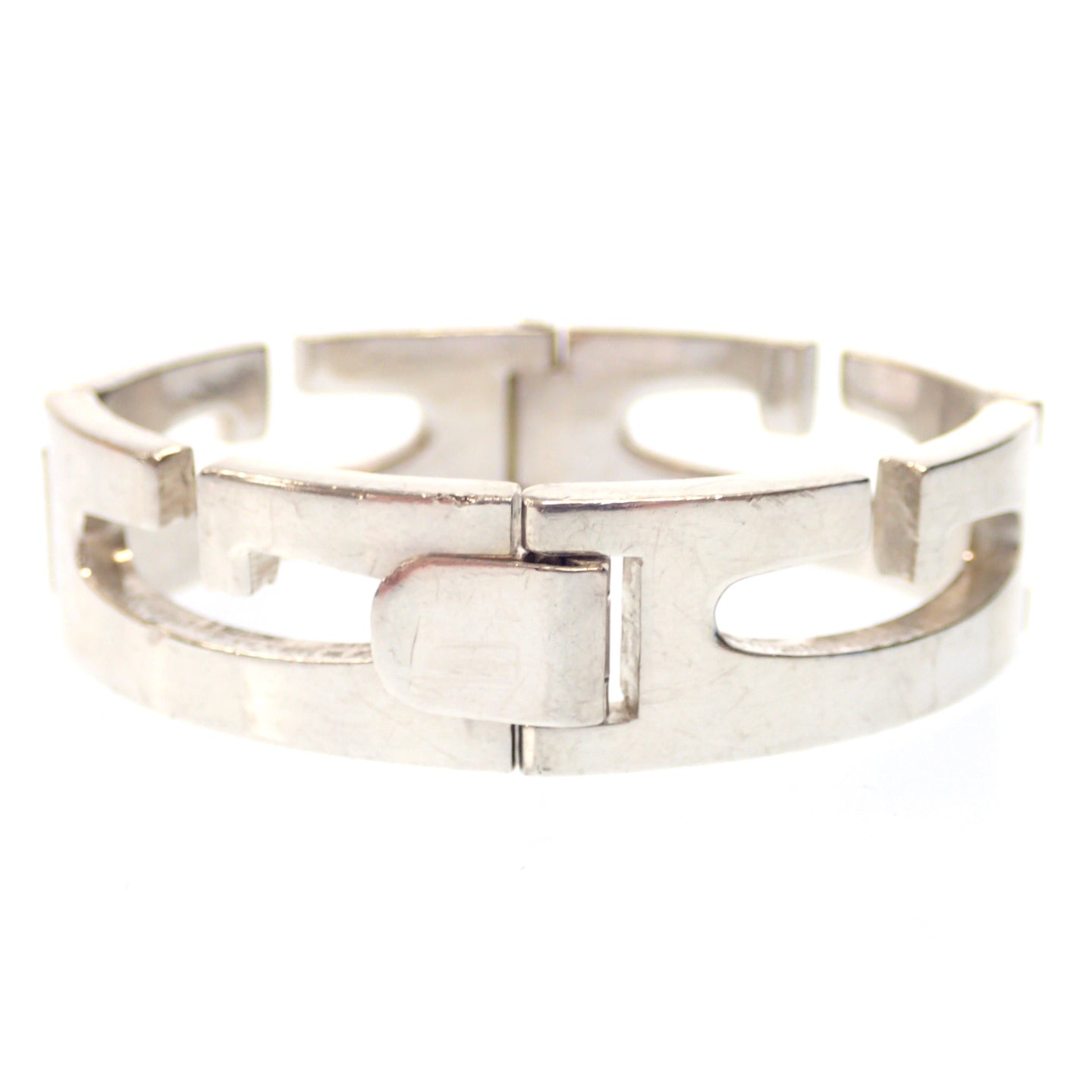 【GUCCI】グッチ バングル ブレスレット G金具 SV925 シルバー