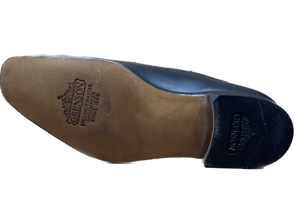 【GRENSON】グレンソン 33348 サイドエラスティック スリッポン ブラック サイズ UK7.5F footmaster