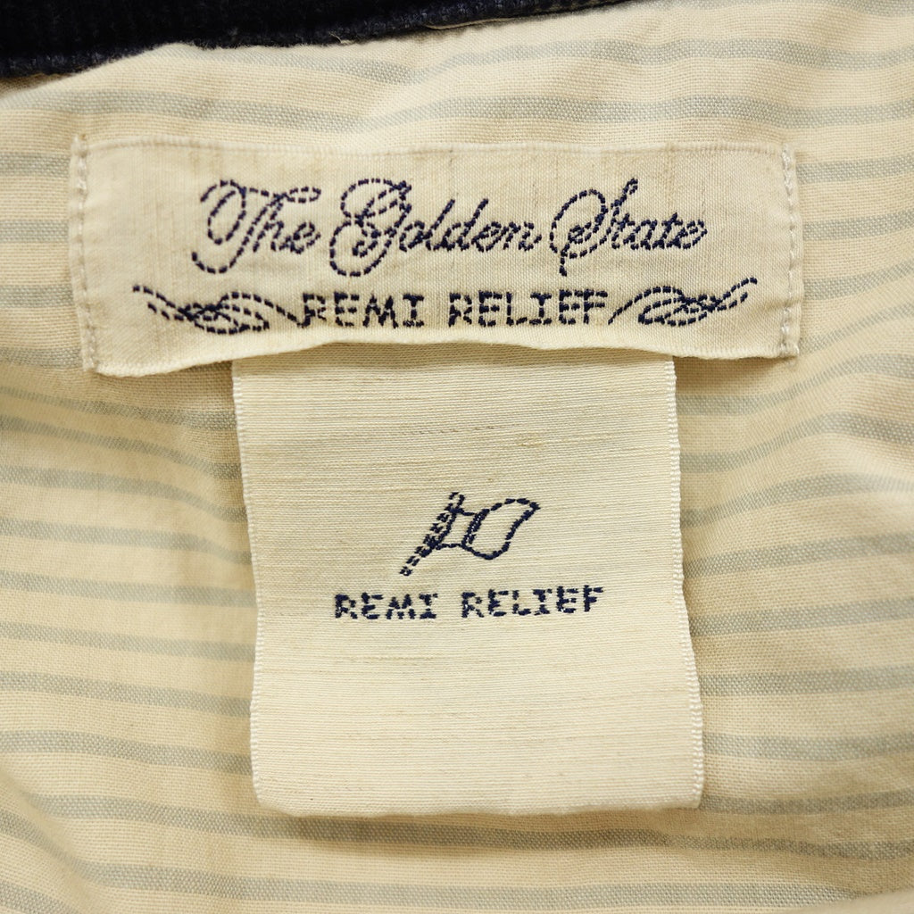 【REMI RELIEF×BEAMS PLUS】レミレリーフ×ビームスプラス 別注Denim Down Vest インディゴ サイズ L