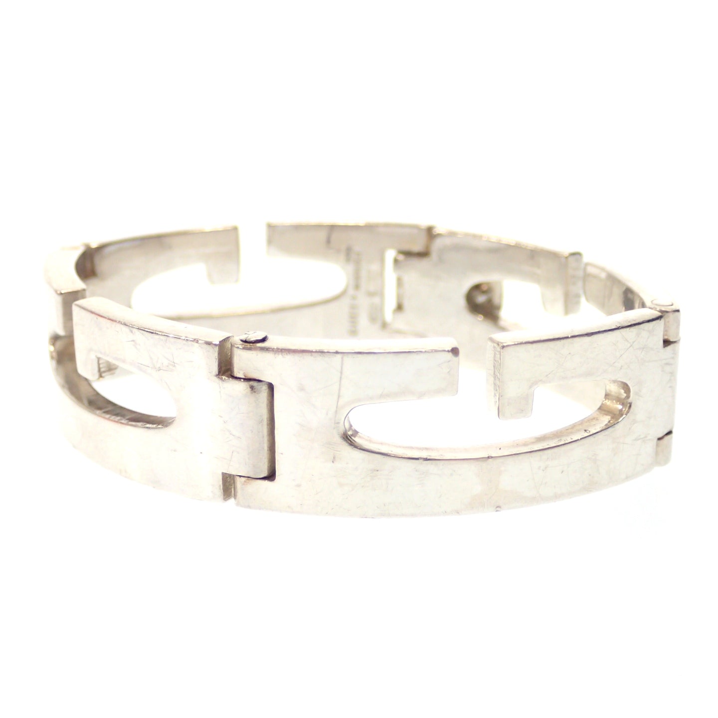 【GUCCI】グッチ バングル ブレスレット G金具 SV925 シルバー