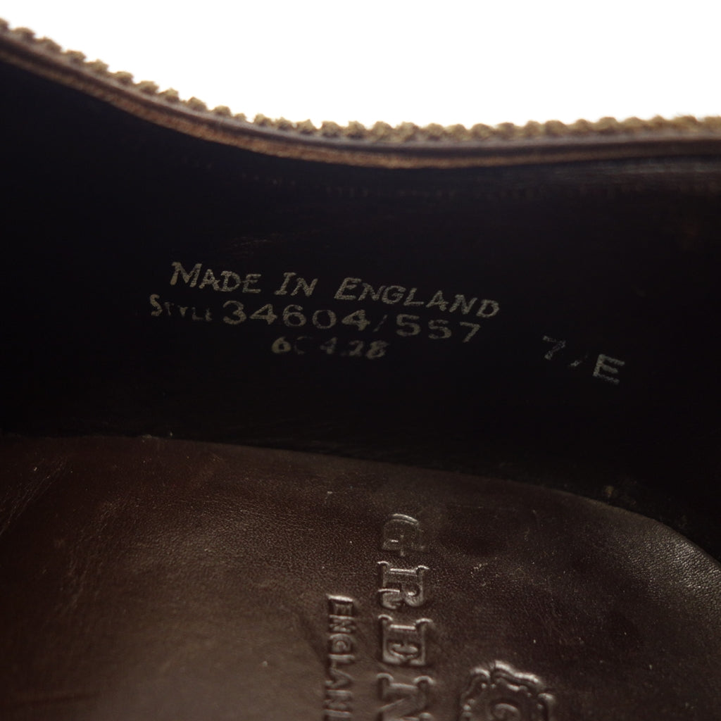 【GRENSON】グレンソン パンチドキャップトゥ スエード 茶系 UK7E