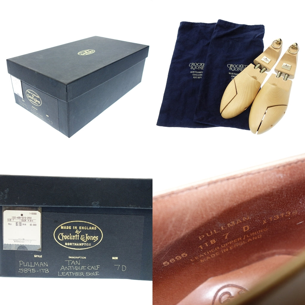 【CROCKETT&JONES】クロケット&ジョーンズ シングルモンクストラップ PULLMAN 5895 ライトブラウン サイズ7D