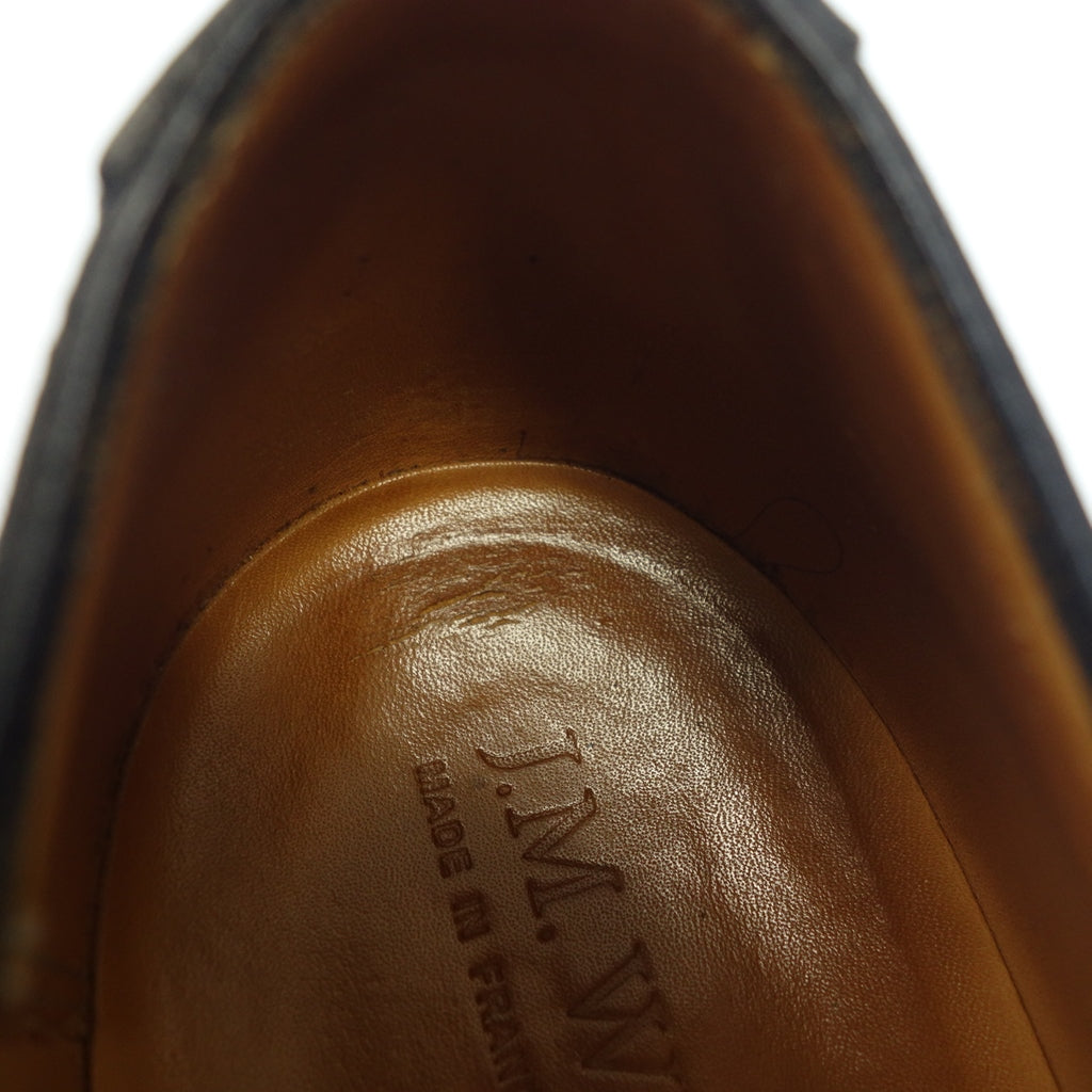 【J.M.WESTON】ジェイエムウエストン 641 ゴルフ Uチップ ロシアンカーフ ブラック サイズ 6.5E