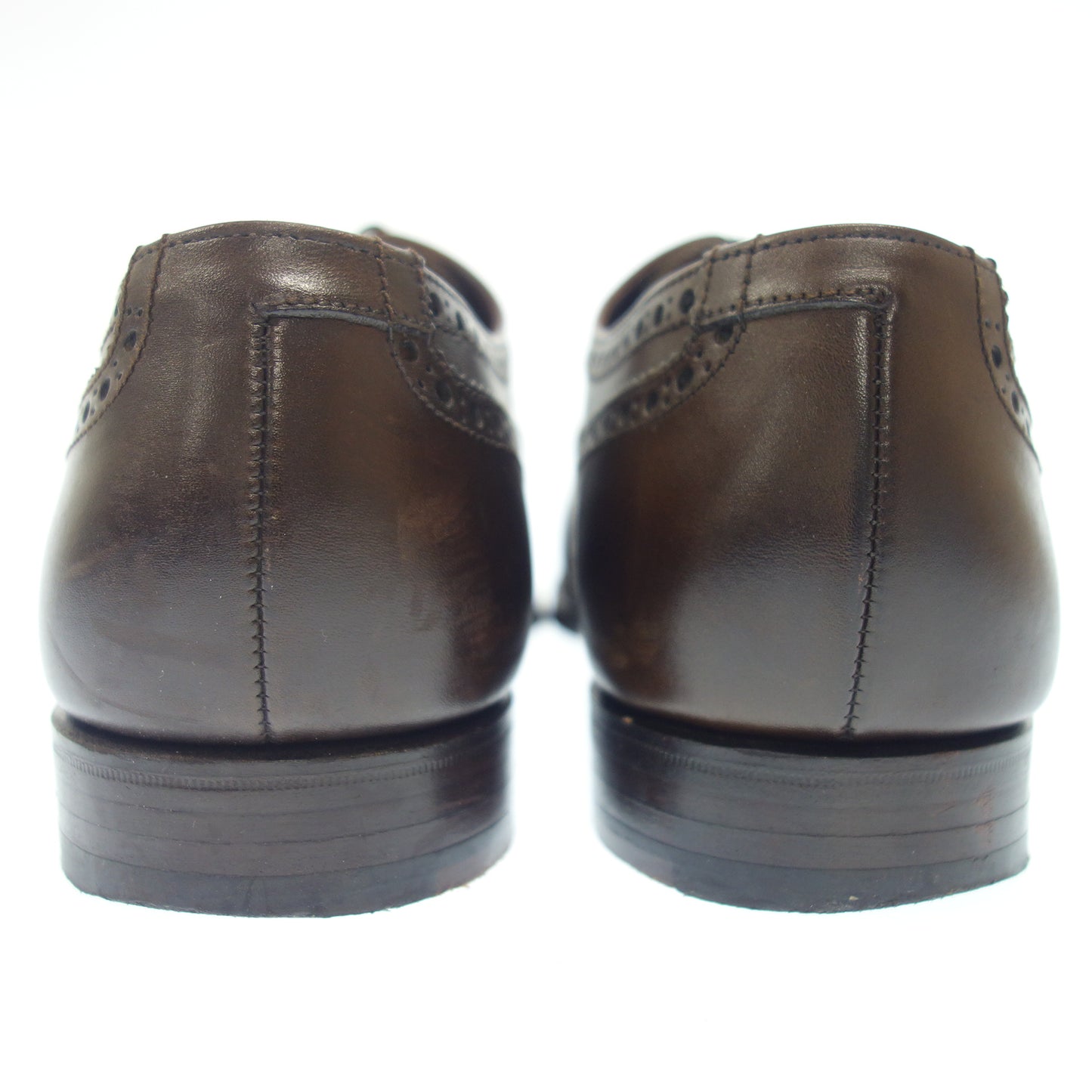 【CROCKETT&JONES】クロケット&ジョーンズ COVENTRY セミブローグ カーフ ブラウン サイズ UK8E 341ラスト