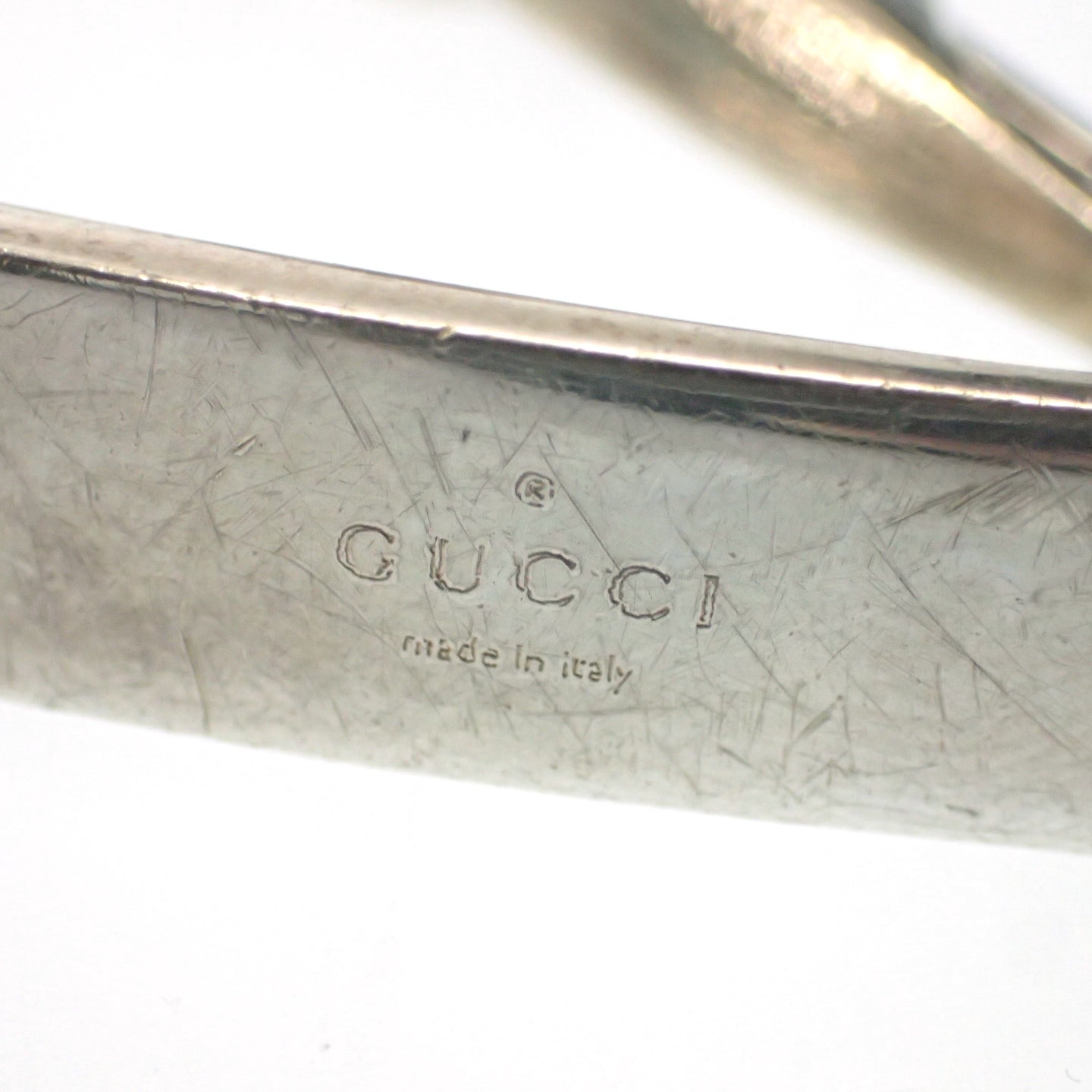 【GUCCI】グッチ チェーン プレート ブレスレット SV925 シルバー
