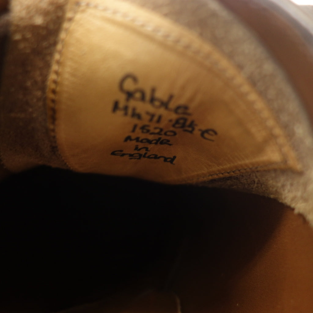【GAZIANO&GIRLING】ガジアーノガーリング GABLE ストレートチップ カーフ ブラウン UK8.5E