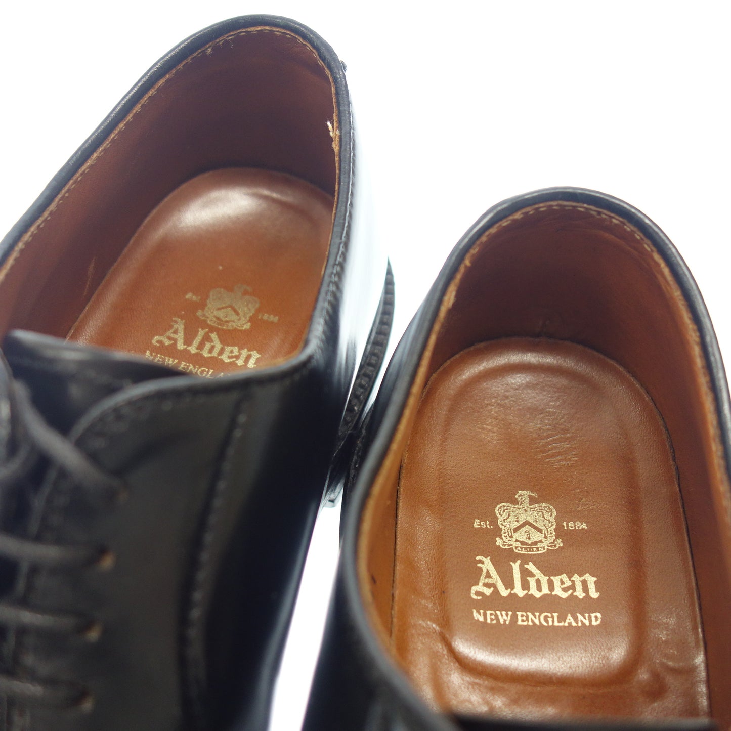 【ALDEN】オールデン 9901 プレーントゥ コードバン ブラック サイズ US8.5D バリーラストラスト