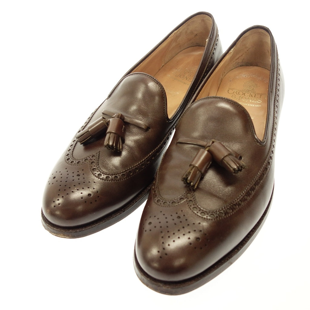 【CROCKETT&JONES× BEAMS F】クロケット&ジョーンズ ビームスF別注 チェスター タッセルローファー カーフ ブラウン UK9.5E 375ラスト CHESTER