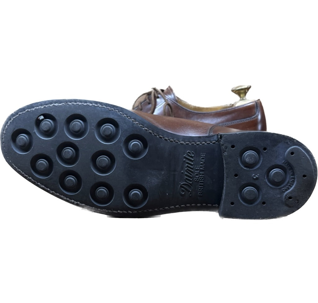 【CROCKETT&JONES】クロケット&ジョーンズ MORETON Uチップ カーフ ダークブラウン サイズ UK5.5E