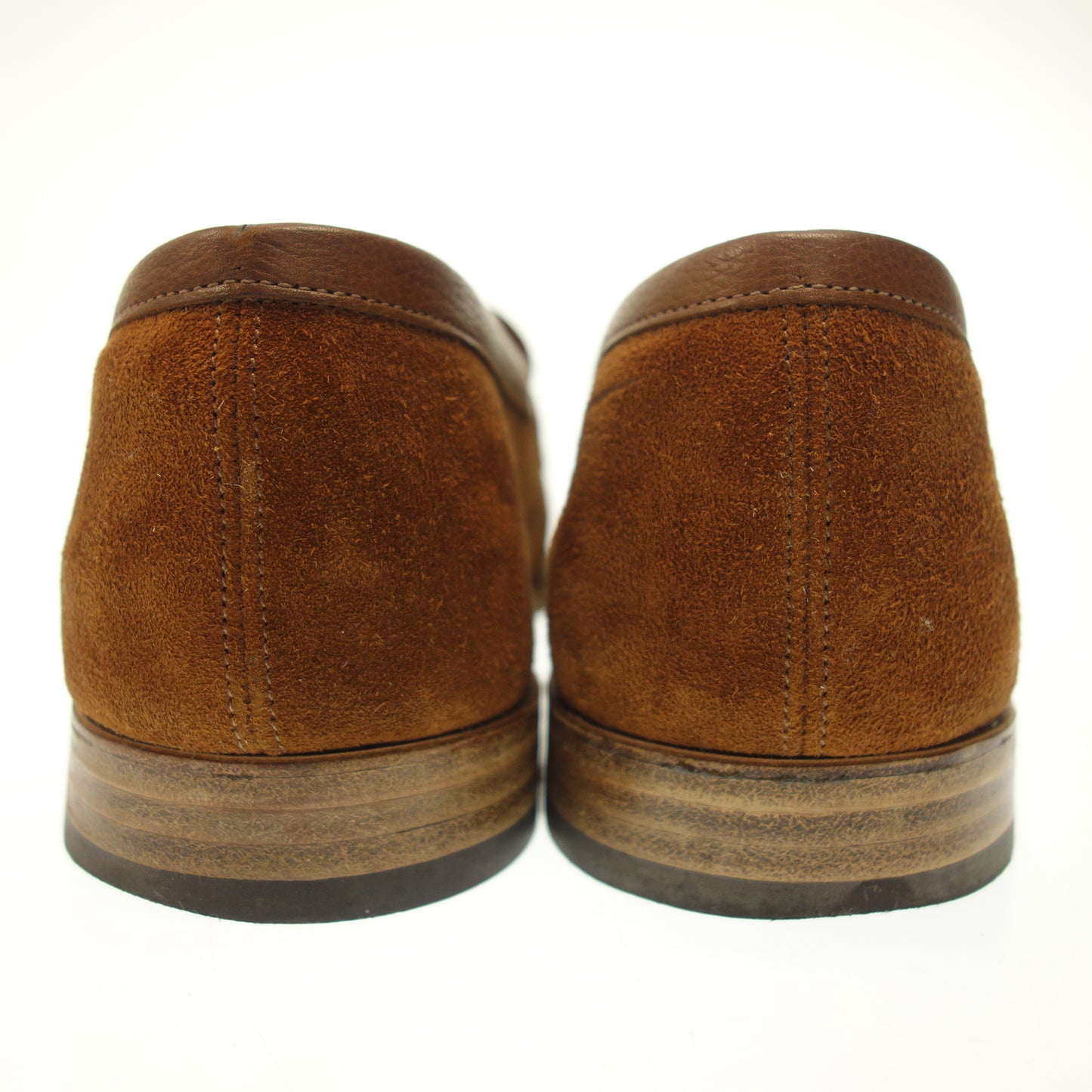 【JOHN LOBB】ジョンロブ リジェクト品 KIPLING ローファー スエード×シボレザー ブラウン サイズ UK7E 4596ラスト