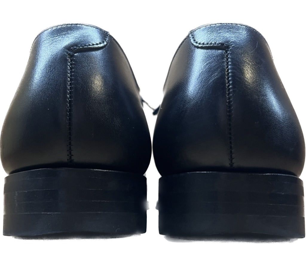 【CROCKETT&JONES】クロケット&ジョーンズ MALTON セミブローグ カーフ ブラック サイズ UK8.5E