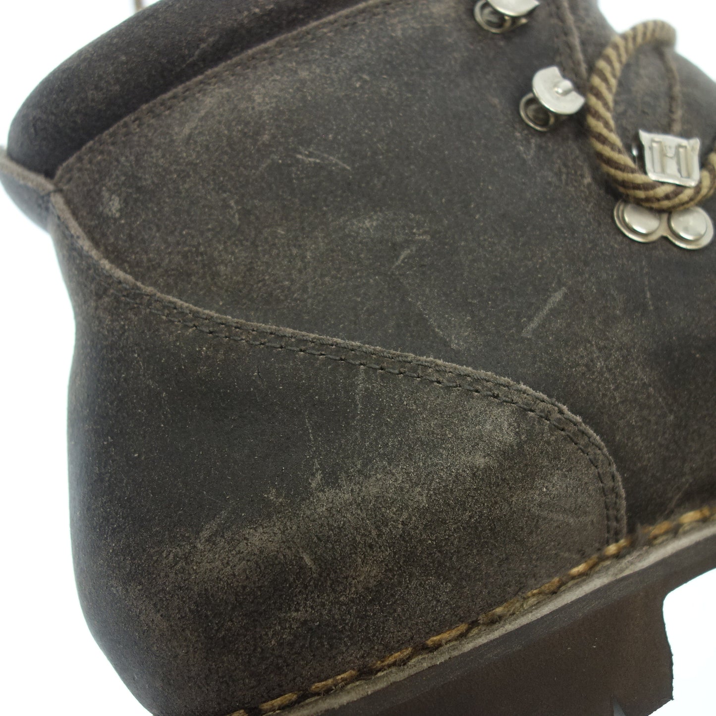 【PARABOOT】パラブーツ AVORIAZ トレッキングブーツ ワックスレザー グレー サイズ UL8 ラスト