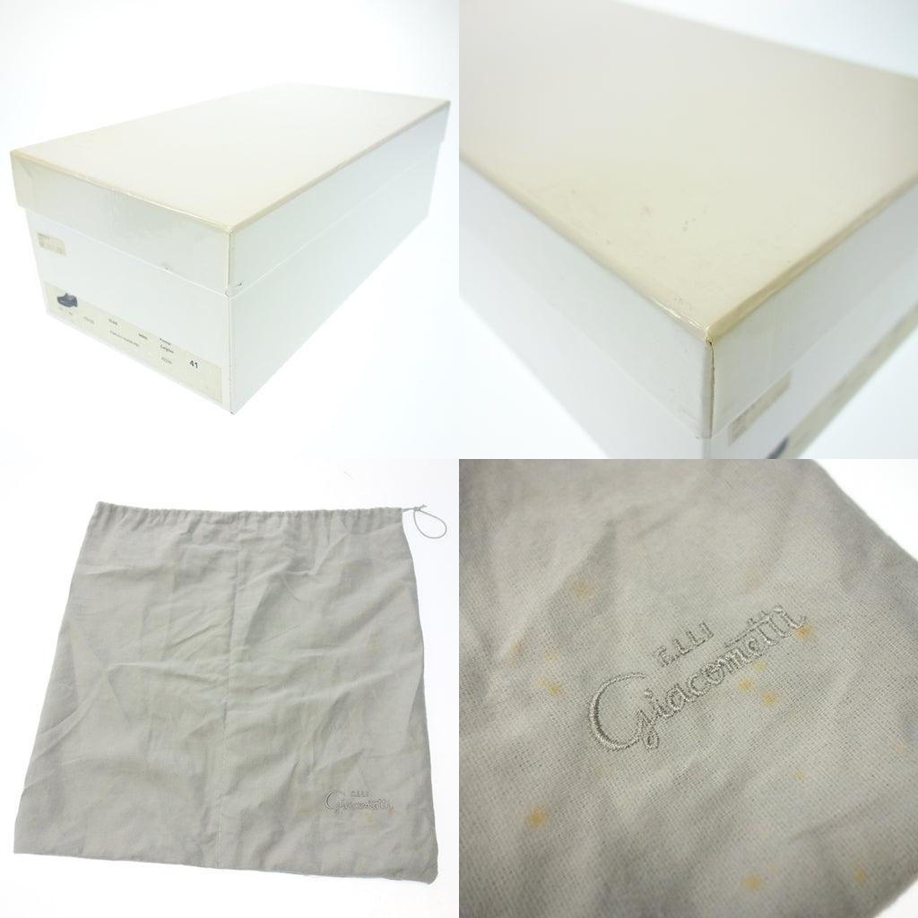 【F.lli Giocometti】フラテッリジャコメッティ FG123 コインローファー イグアナレザー ブラック サイズ 41