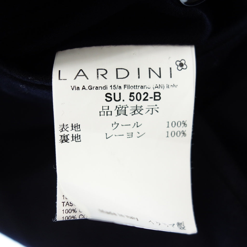 【LARDINI】ラルディーニ 段返り3Bスーツ ウール100% ネイビー サイズ 44