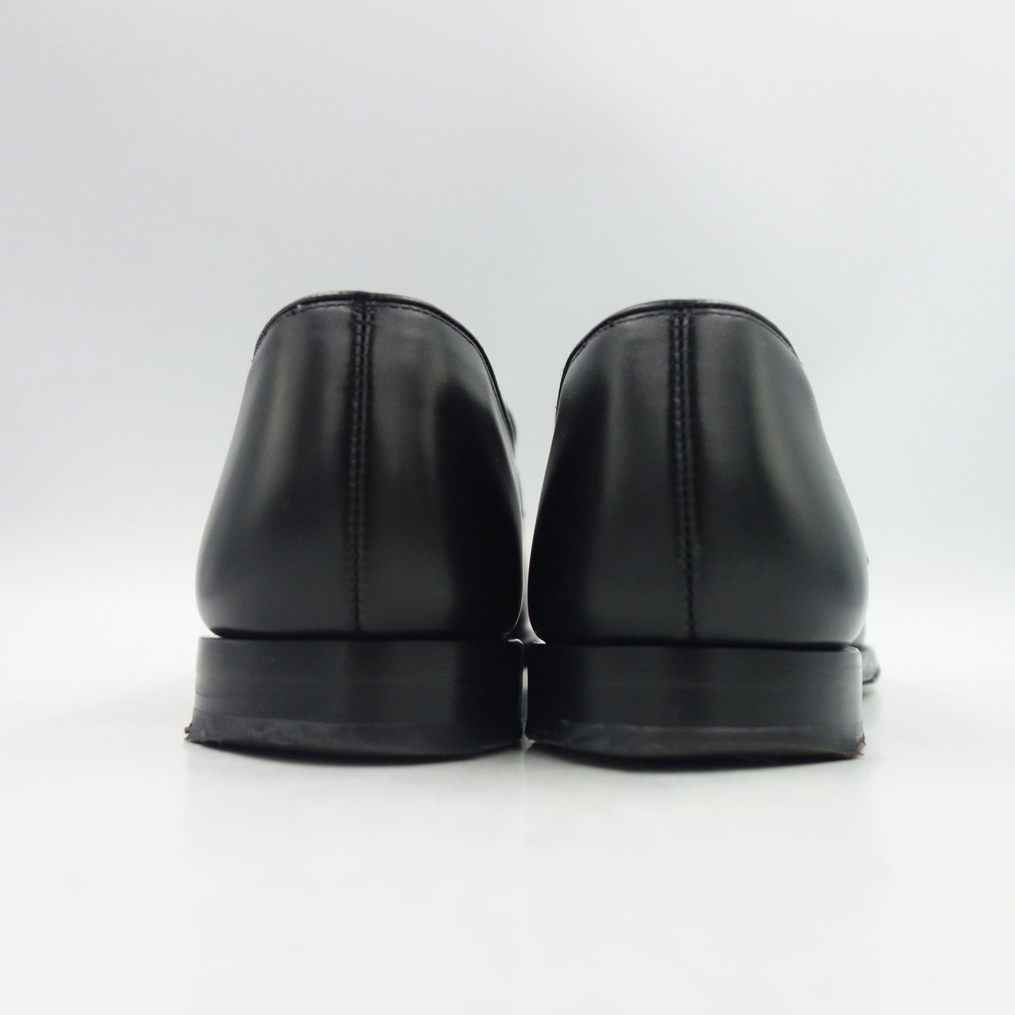 【Crockett&Jones】クロケット&ジョーンズ BREMNER ストラップローファー アニリンカーフ ブラック UK8E 379ラスト