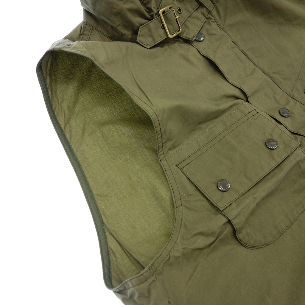 【Barbour x Engineered Garments】バブアー×エンジニアードガーメンツ アーサーベスト コットン オリーブ サイズM