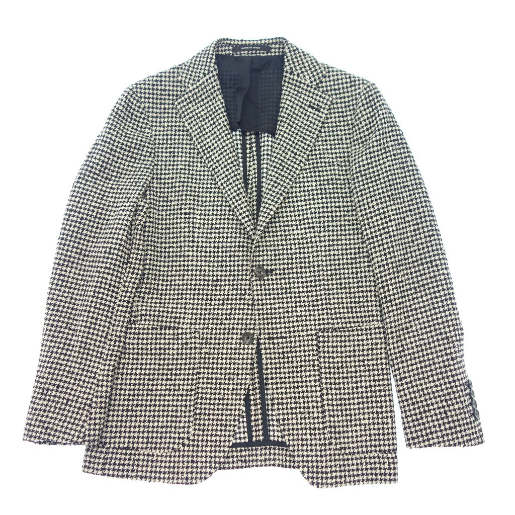 [TAGLIATORE×Brilla per il gusto] Tagliatore Brilla per il gusto custom made  Houndstooth 2B jacket black x white size 42