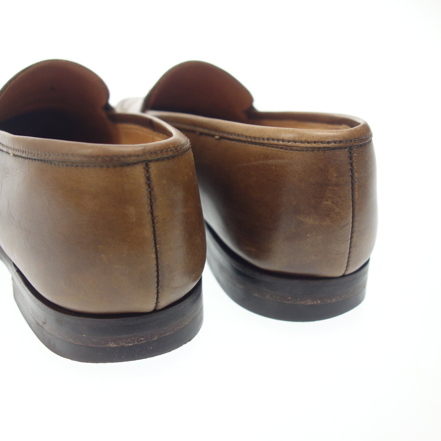 【CROCKETT&JONES】クロケット&ジョーンズ BOSTON2 コインローファー カーフ ブラウン UK6.5E