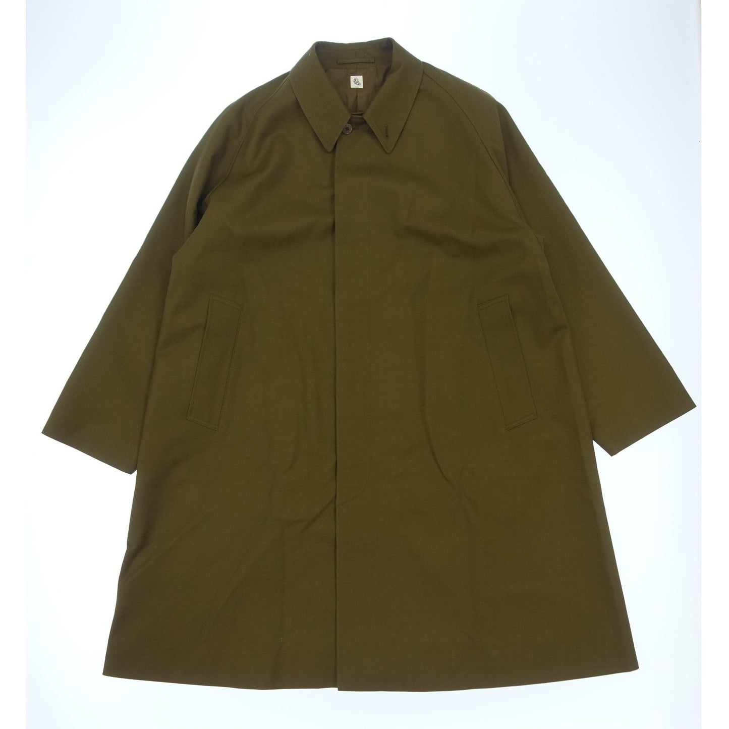【KAPTAIN SUNSHINE】キャプテンサンシャイン キャバルリーツイルバルカラーコート ブルーフェイス ウール Walker Coat カーキ サイズ 38