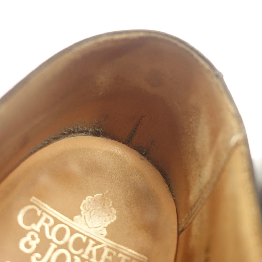 【CROCKETT&JONES】クロケット&ジョーンズ エッジウェア EDGWARE オックスフォードシューズ カーフ ブラック サイズ UK8E 348ラスト