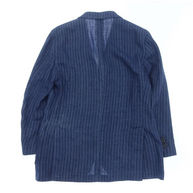 【LARDINI】ラルディーニ 3Bジャケット ストライプ ネイビー 50
