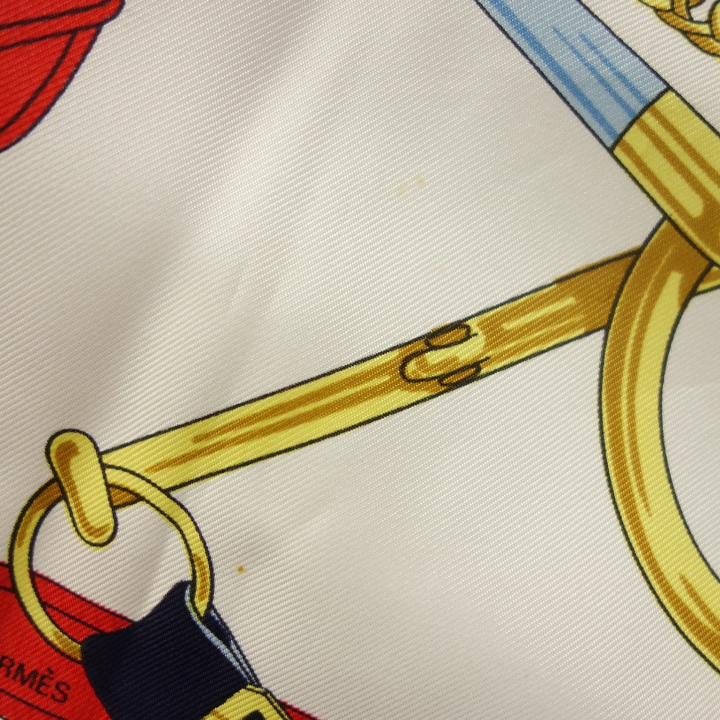 【HERMES】エルメス カレ90 Eperon d Or 黄金の拍車 スカーフ シルク100% ネイビー