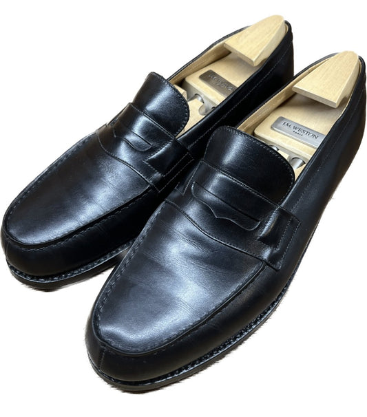 【J.M.WESTON】ジェイエムウエストン 180 シグネチャーローファー カーフ ブラック サイズ 7B ラスト