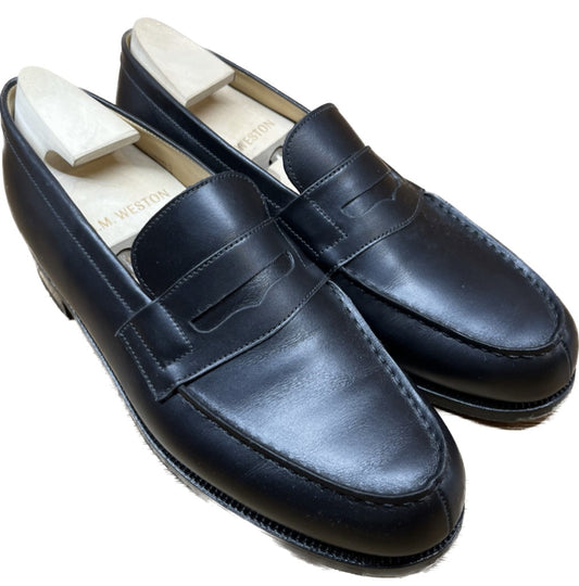 【J.M.WESTON】ジェイエムウエストン 180 シグネチャーローファー カーフ ブラック サイズ 7.5B ラスト