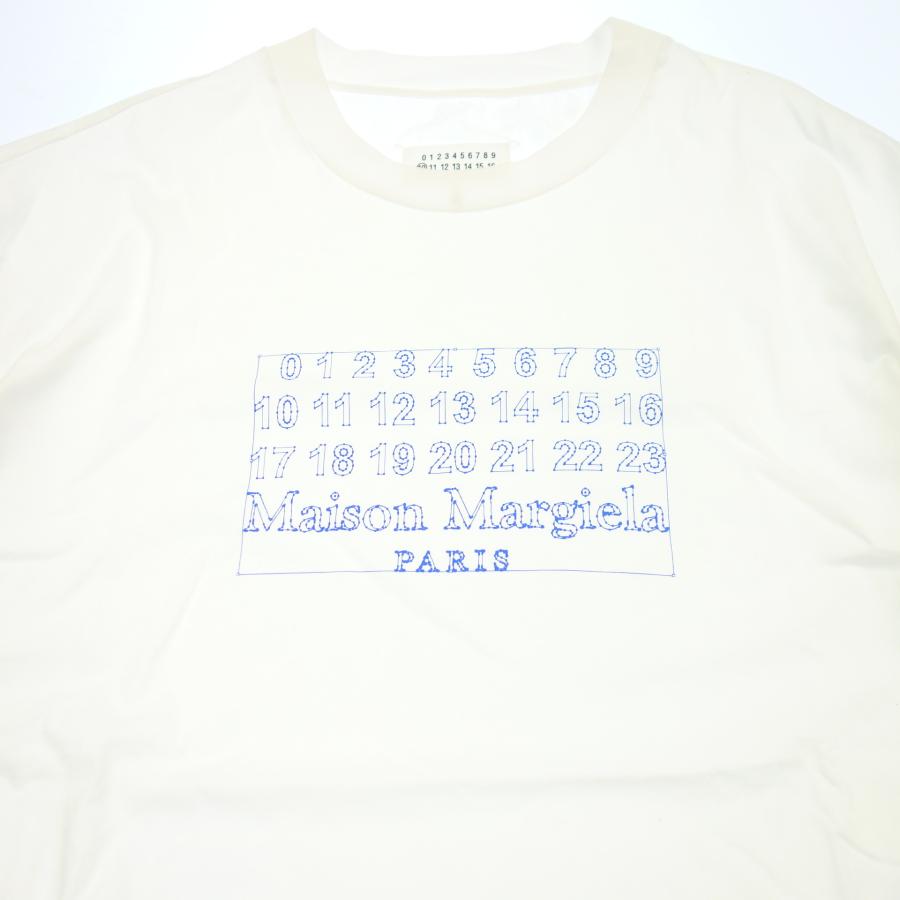 【Maison Margiela】メゾンマルジェラ 2020ss カレンダー ロゴ Tシャツ ホワイト 48
