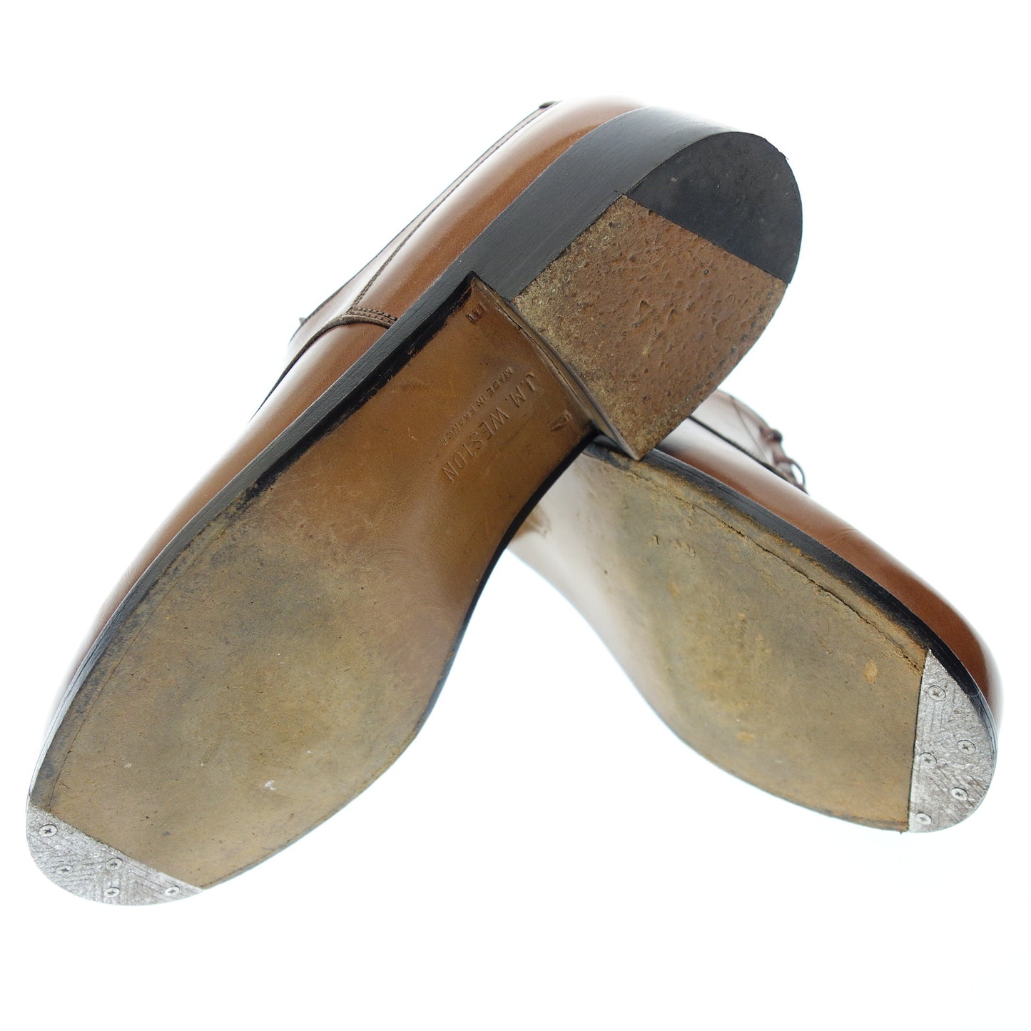 【J.M.WESTON】ジェイエムウエストン 641 ゴルフ Uチップ カーフ ブラウン サイズ 4E