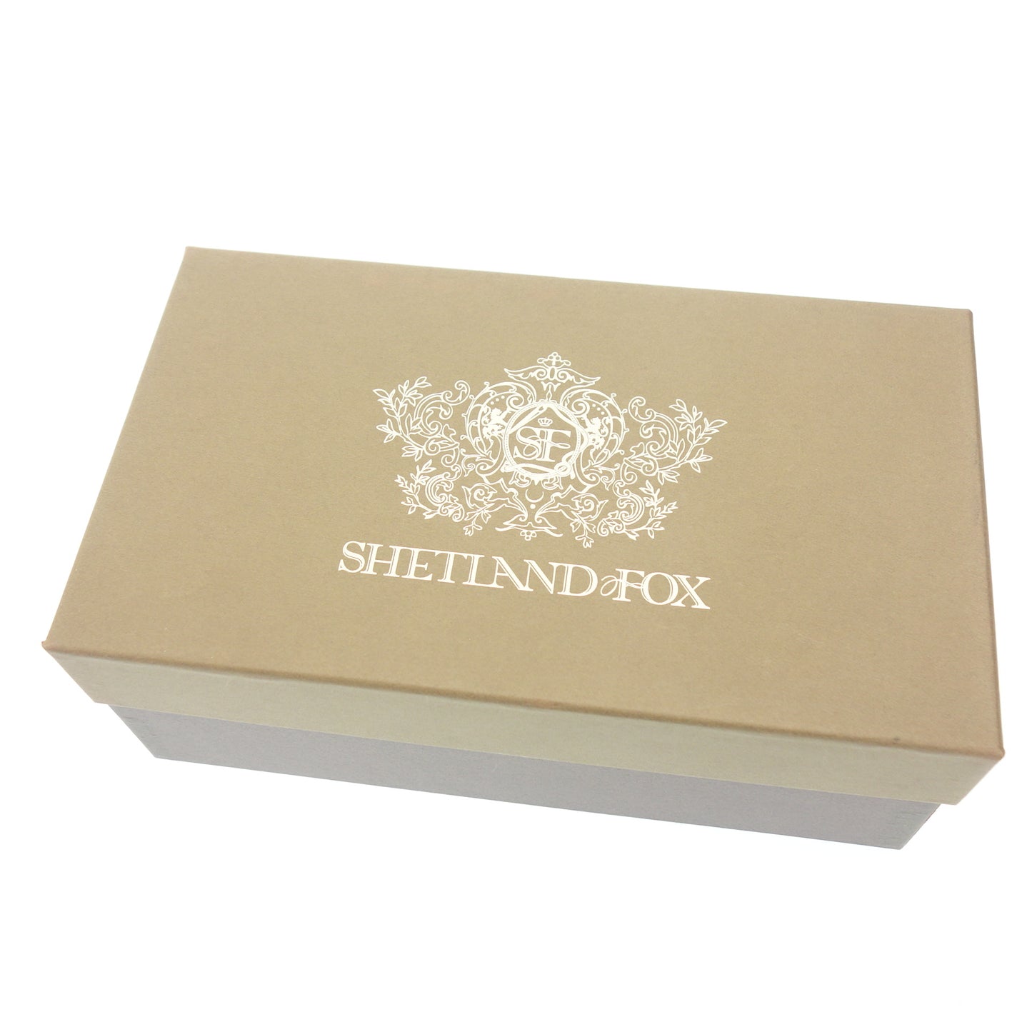 【SHETLAND FOX】シェットランドフォックス 532F パンチドキャップトゥ カーフ ブラウン サイズ 7.5