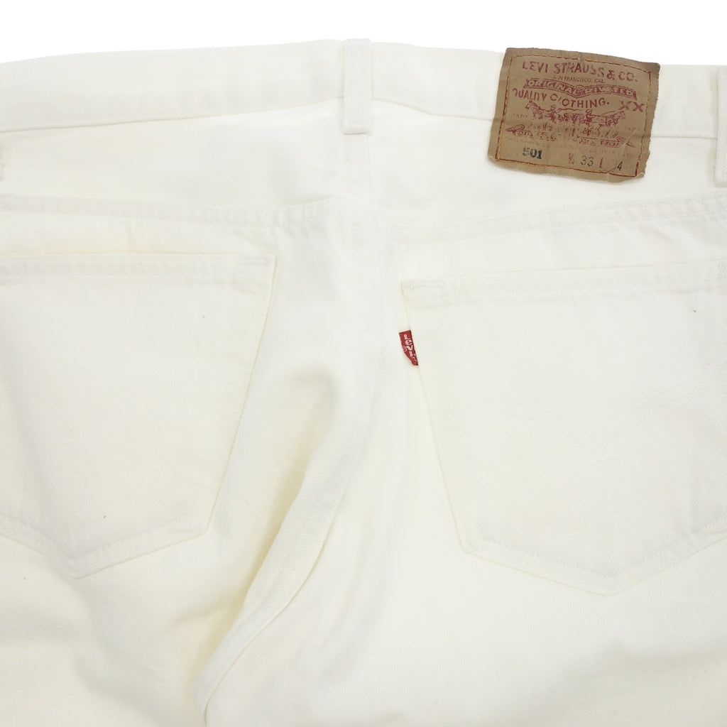 【Levi's】リーバイス 501 デニム 1990年代 USA製 ボタン裏552 ホワイト サイズ W33L34