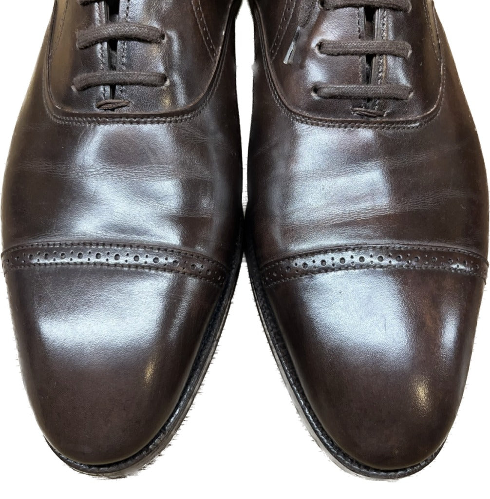 【JOHN LOBB】ジョンロブ フィリップⅡ パンチドキャップトゥ ミュージアムカーフ ブラウン サイズ UK7.5D 7000ラスト