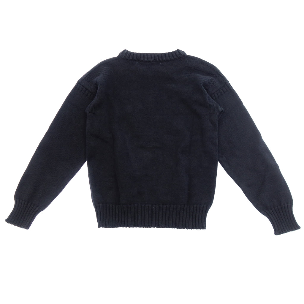 【GUERNSEY WOOLLENS】ガンジーウーレンズ フィッシャーマンセーター メンズ ネイビー サイズ36