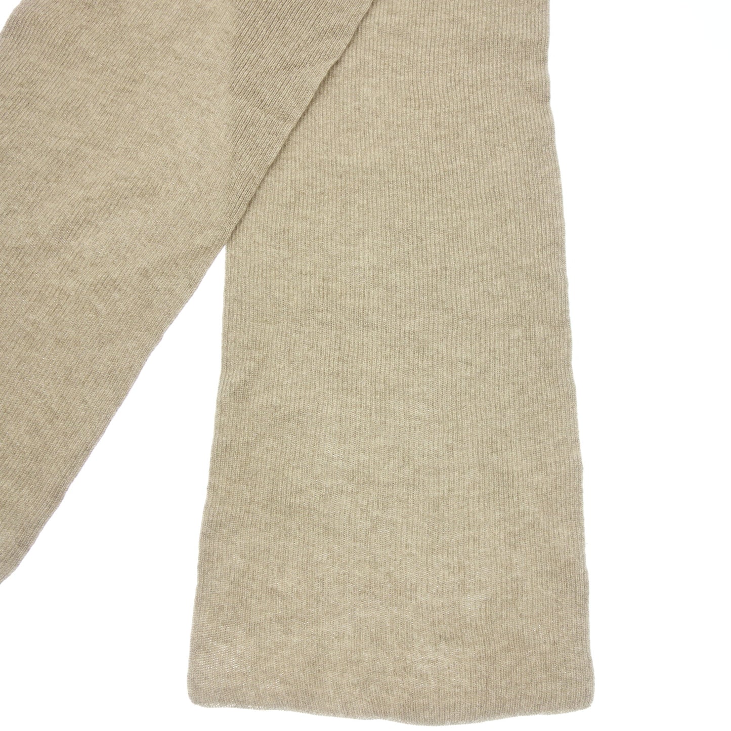【BRUNELLO CUCINELLI】ブルネロクチネリ ピュアカシミヤリブストール ベージュ