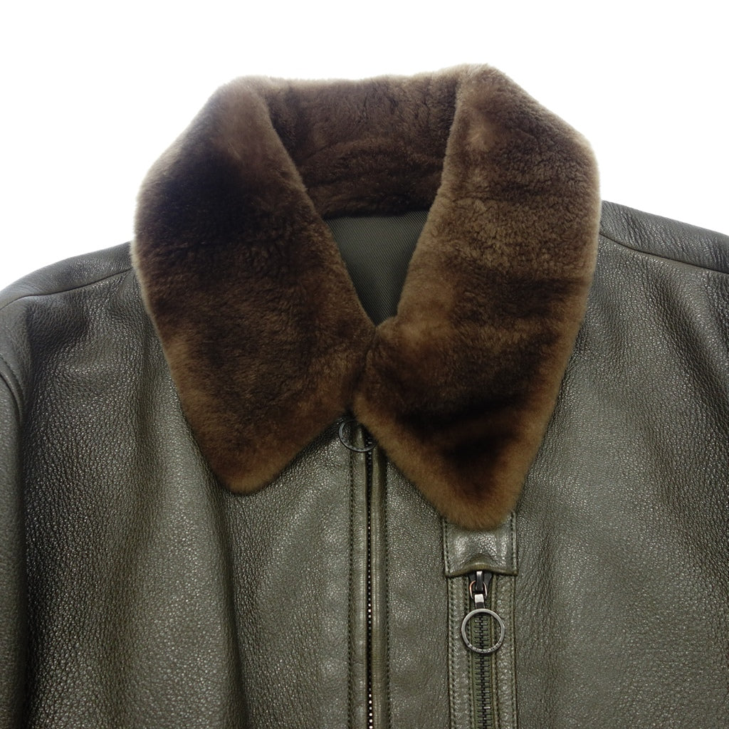 【SERAPHIN】セラファン ディアスキンブルゾン ”希少モデル” フライトジャケット オリーブ サイズ 48 DEER SKIN BLOUSON