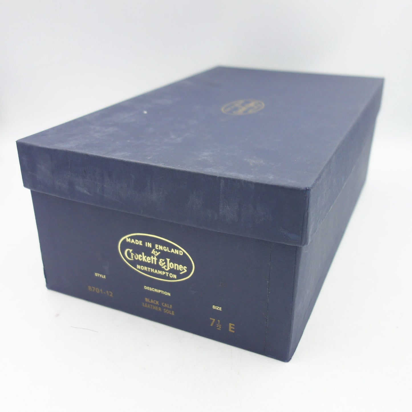 【CROCKETT & JONES】クロケット&ジョーンズ 8701-12 ストレートチップ カーフ ブラック サイズ UK7.5E 324ラスト