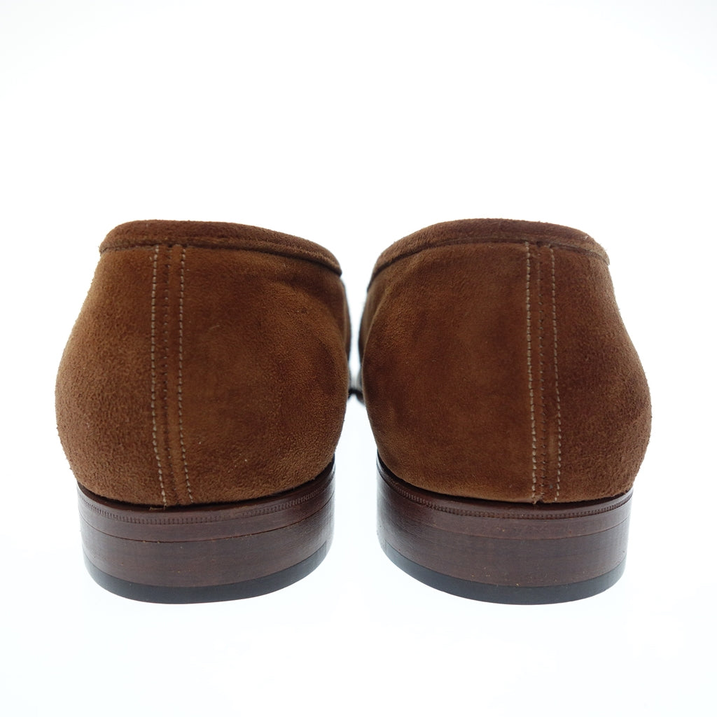 【Tricker’s】トリッカーズ Avon House別注 フルストラップローファー スエード ブラウン サイズ UK8E ラスト