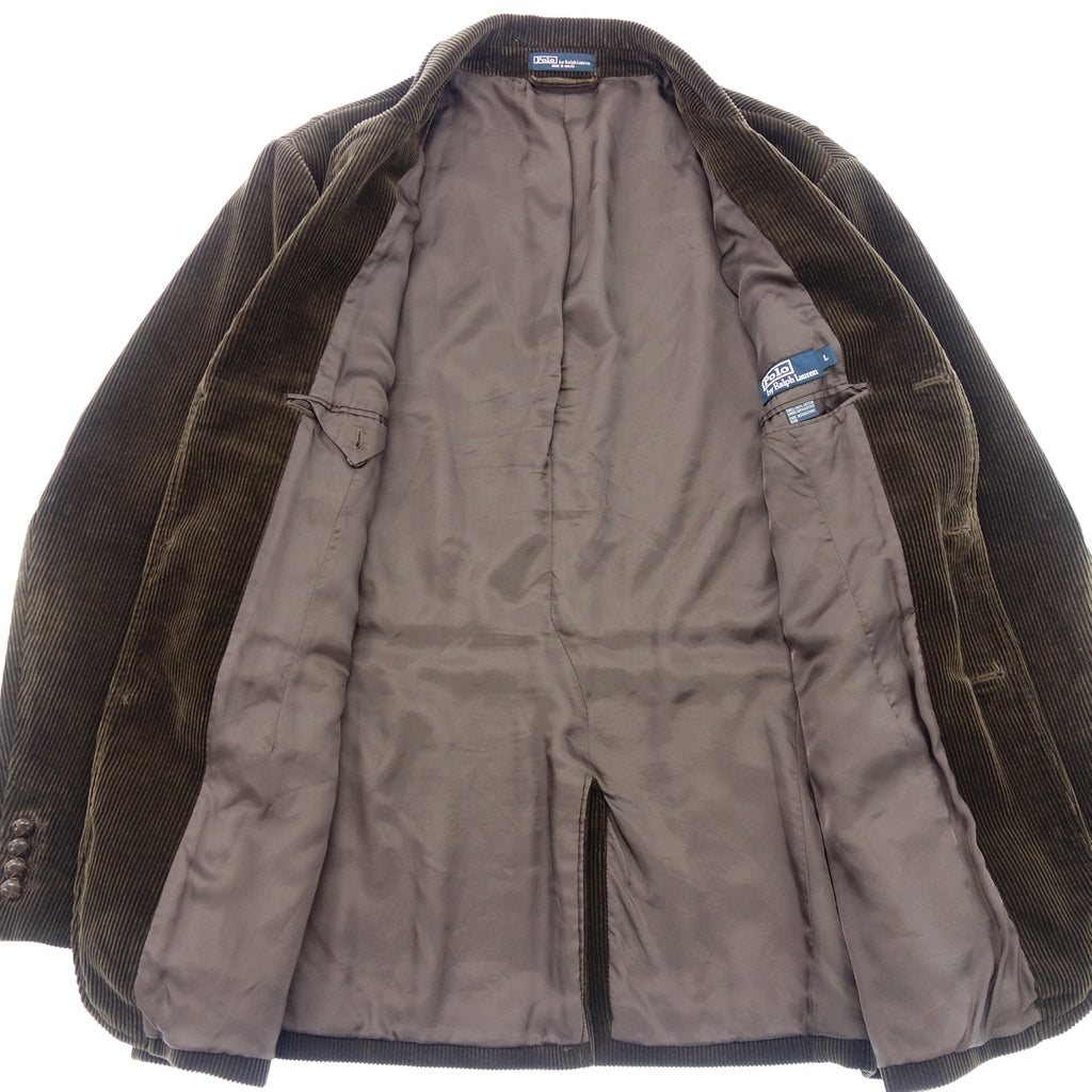 【Polo Ralph Lauren】ポロラルフローレン 1990‘s 3Bコーデュロイジャケット ブラウン サイズL