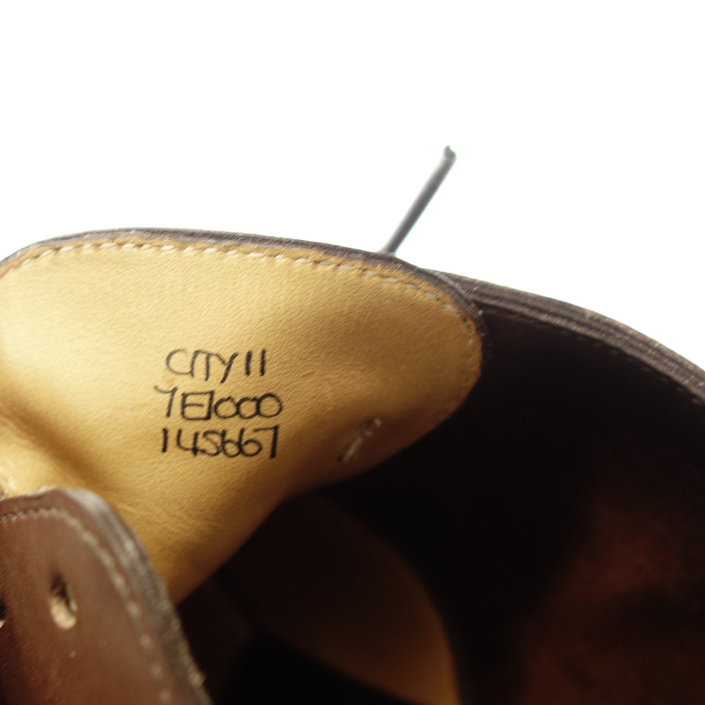 【JOHN LOBB】ジョンロブ CITYⅡ ストレートチップ ミュージアムカーフ ブラウン サイズ UK5.5EE 7000ラスト