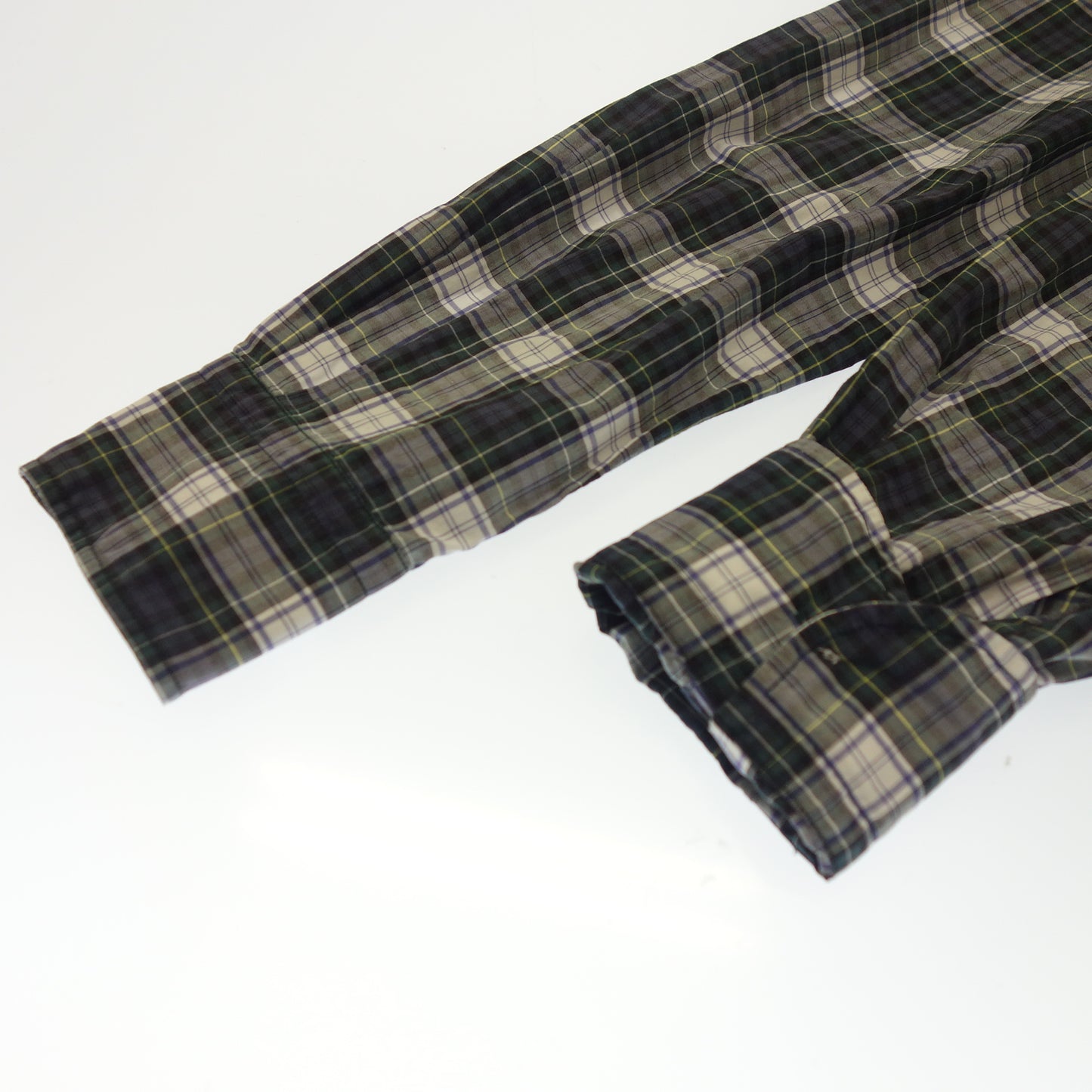 【ORIAN VINTAGE】オリアン ヴィンテージ タータンチェックシャツ グリーン&イエロー サイズ39