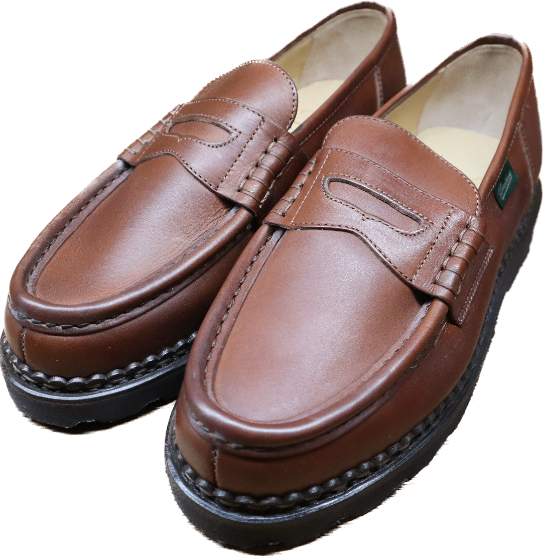 パラブーツ ランス ブラウン 6.5 PARABOOT】パラブーツ ランス ペニーローファー リスレザー