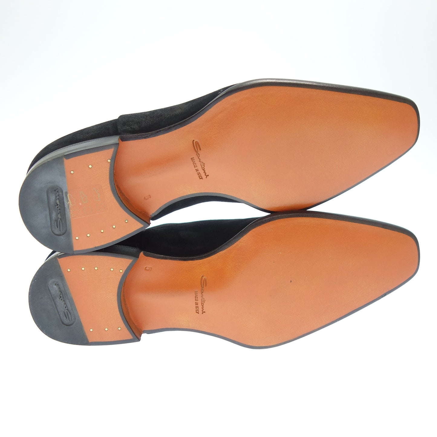 【Santoni】サントーニ 6365 ストレートチップ スエード ブラック サイズ 5 ラスト