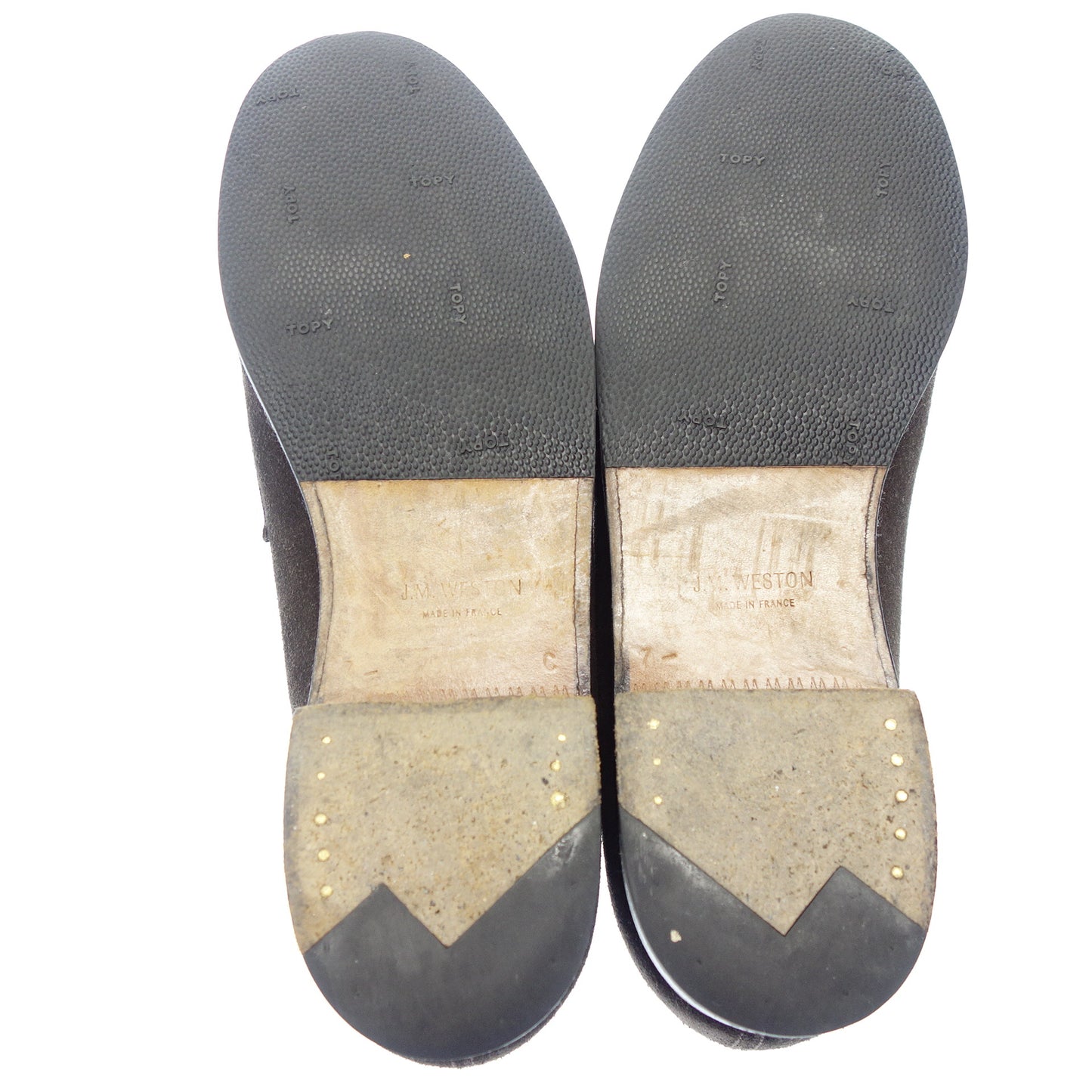 【J.M.WESTON】ジェイエムウエストン 180 シグネチャーローファー スエード ブラウン サイズ 7.5C