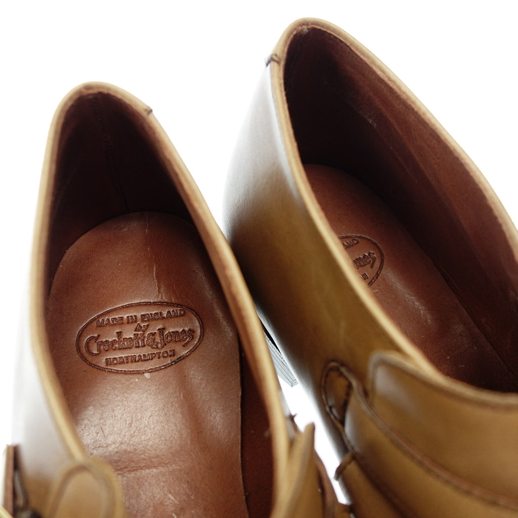 【CROCKETT&JONES】クロケット&ジョーンズ シングルモンクストラップ PULLMAN 5895 ライトブラウン サイズ7D
