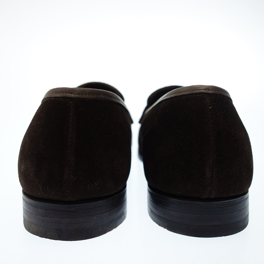 【CROCKETT&JONES】クロケット&ジョーンズ RICHMOND コインローファー スエード ブラウン サイズ UK6.5E