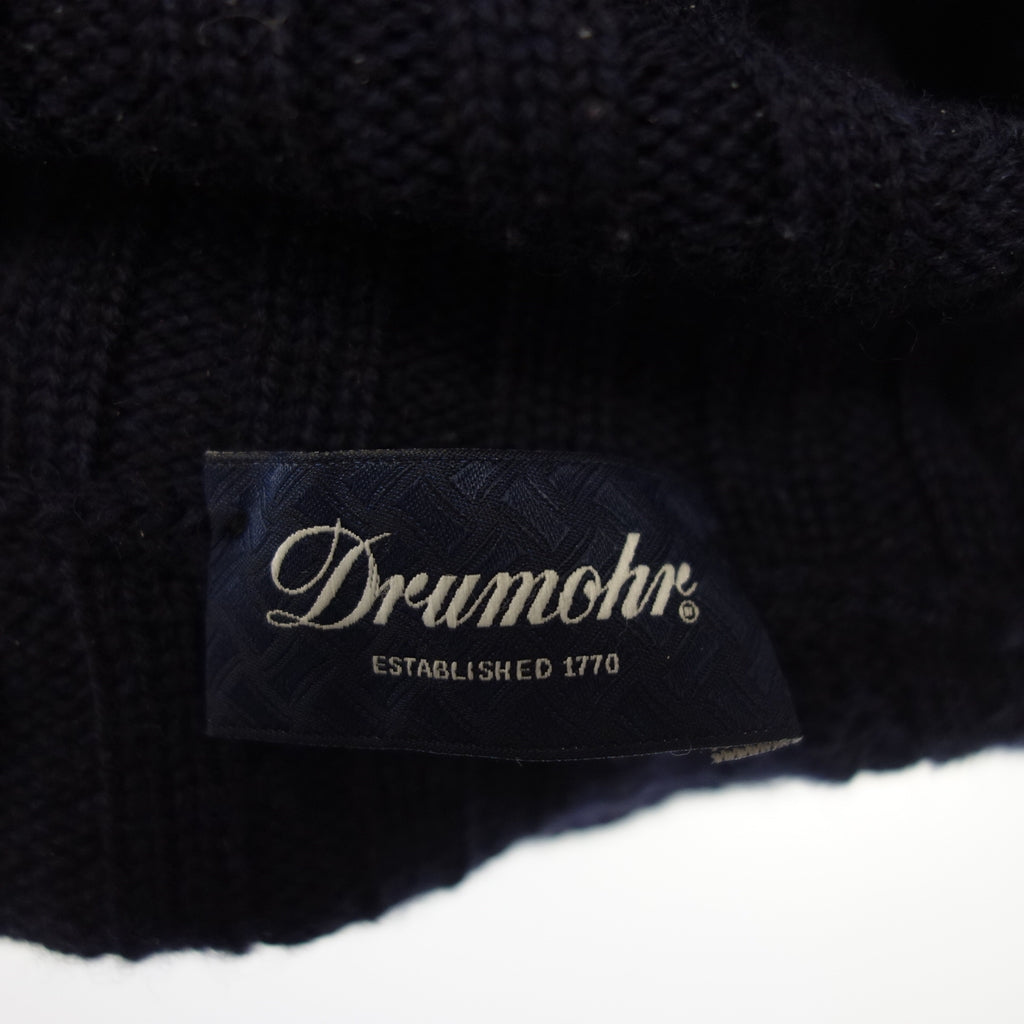 【DRUMOHR×BEAMS F】ドルモア ビームス別注 リブ タートルネックニット ネイビー サイズ44